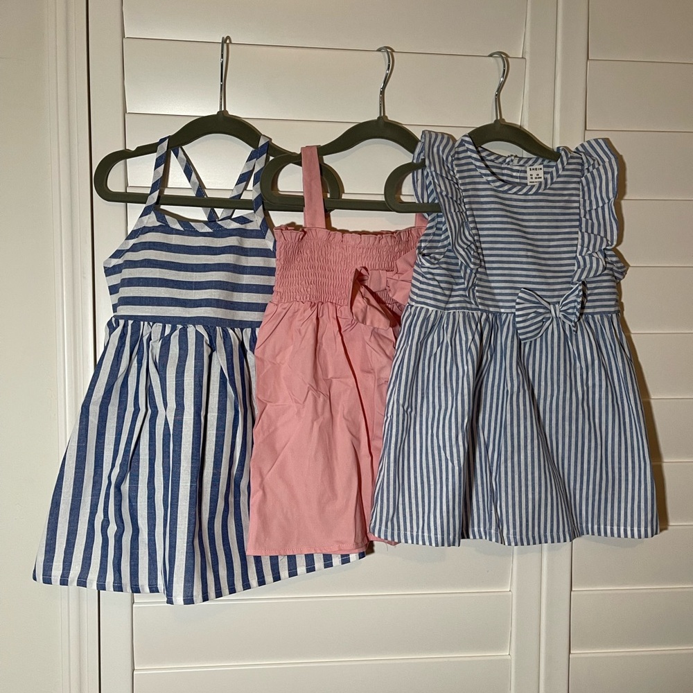 Lot of 3 18-24month toddler dresses